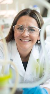 Environmental Microbiologist in lab