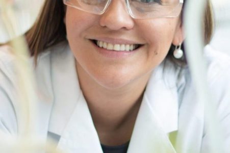 Environmental Microbiologist in lab